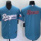 men's & youth Activewear Baseball Uniform Texas Rangers Blank Jerseys Light Blue big team logo Shirt