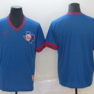 men's & youth Baseball Uniform Texas Rangers Blank Jerseys Royal Cooperstown Legend V-Neck Shirt