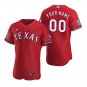 men's & youth Baseball Texas Rangers Uniform 00 Custom name number Jerseys Red Alternate Elite Shirt