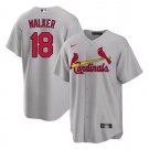men's & youth Activewear Baseball Uniform 18 Jordan Walker Jerseys Gray Away Player Game Shirt