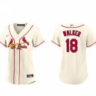 women's Activewear Baseball Uniform 18 Jordan Walker Jerseys Cream Alternate Player Game lady Shirt