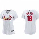 women's Activewear Baseball Uniform 18 Jordan Walker Jerseys White Home Player Game lady Shirt