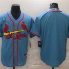 men's & youth Baseball Uniform St. Louis Cardinals Blank Jerseys Light Blue Alternate Player Shirt