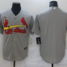 men's & youth Activewear Baseball Uniform St. Louis Cardinals Blank Jerseys Gray Away Player Shirt
