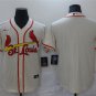 men's & youth Activewear Baseball Uniform St. Louis Cardinals Blank Jerseys Cream Alternate Shirt