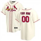 men's & youth Baseball St. Louis Cardinals 00 Custom name number Jerseys Cream Alternate Shirt