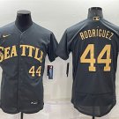 men's & youth Activewear Baseball Uniform 44 Julio Rodríguez Jerseys Charcoal 2022 All-Star Shirt