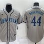 men's & youth Activewear Baseball Uniform 44 Julio Rodr&Atilde;&shy;guez Jerseys Gray Road Player Game Shirt