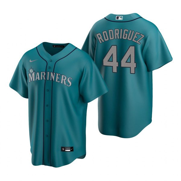 men's & youth Activewear Baseball Uniform 44 Julio Rodr&Atilde;&shy;guez Jerseys Aqua Alternate Player Shirt