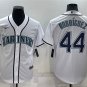 men's & youth Activewear Baseball Uniform 44 Julio Rodr&Atilde;&shy;guez Jerseys White Home Player Game Shirt