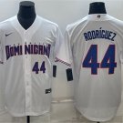 men's & youth Dominican Uniform 44 Julio Rodríguez Jerseys White 2023 World Baseball Classic Shirt