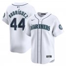 men's & youth Activewear Baseball Uniform 44 Julio Rodríguez Jerseys White Home Limited Shirt