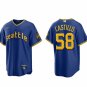 men's & youth Activewear Baseball Uniform 58 Luis Castillo Jerseys Royal 2023 City Connect Shirt