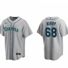 men's & youth Activewear Baseball Uniform 68 George Kirby Jerseys Gray Road Player Game Shirt