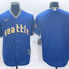men's & youth Activewear Baseball Uniform Seattle Mariners Blank Jerseys Royal City Connect Shirt