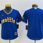 men's & youth Activewear Baseball Uniform Seattle Mariners Blank Jerseys Royal City Connect Shirt