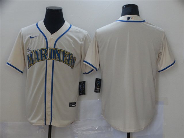 mens & youth Activewear Baseball Uniform Seattle Mariners Blank Jerseys Cream Alternate Player Shirt