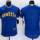 men's & youth Baseball Uniform Seattle Mariners Blank Jerseys Royal 2023 City Connect Elite Shirt