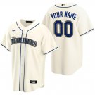 mens & youth Baseball Uniform Seattle Mariners 00 Custom name number Jerseys Cream Alternate Shirt