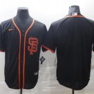 men's & youth Activewear Baseball Uniform San Francisco Giants Blank Jerseys Black Alternate Shirt