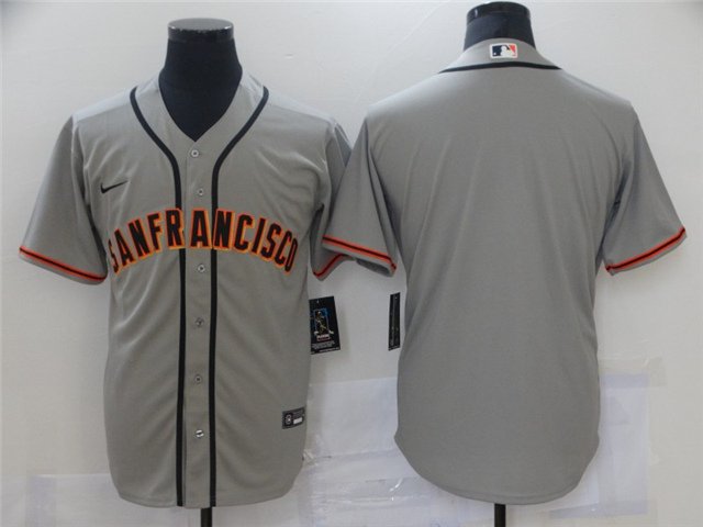 men's & youth Activewear Baseball Uniform San Francisco Giants Blank Jerseys Gray Away Player Shirt
