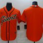 men's & youth Activewear Baseball Uniform San Francisco Giants Blank Jerseys Orange Alternate Shirt