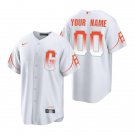 men's & youth Baseball San Francisco Giants 00 Custom name number Jerseys White City Connect Shirt