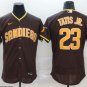 men's & youth Activewear Baseball Uniform 23 Fernando Tatis Jr. Jerseys Brown Away Elite Shirt