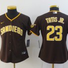 women's Activewear Baseball Uniform 23 Fernando Tatis Jr. Jerseys Brown Away Player Game lady Shirt