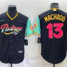 men's & youth Activewear Baseball Uniform 13 Manny Machado Jerseys Black 2022 City Connect Shirt