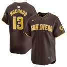 men's & youth Activewear Baseball Uniform 13 Manny Machado Jerseys Brown Away Limited Player Shirt