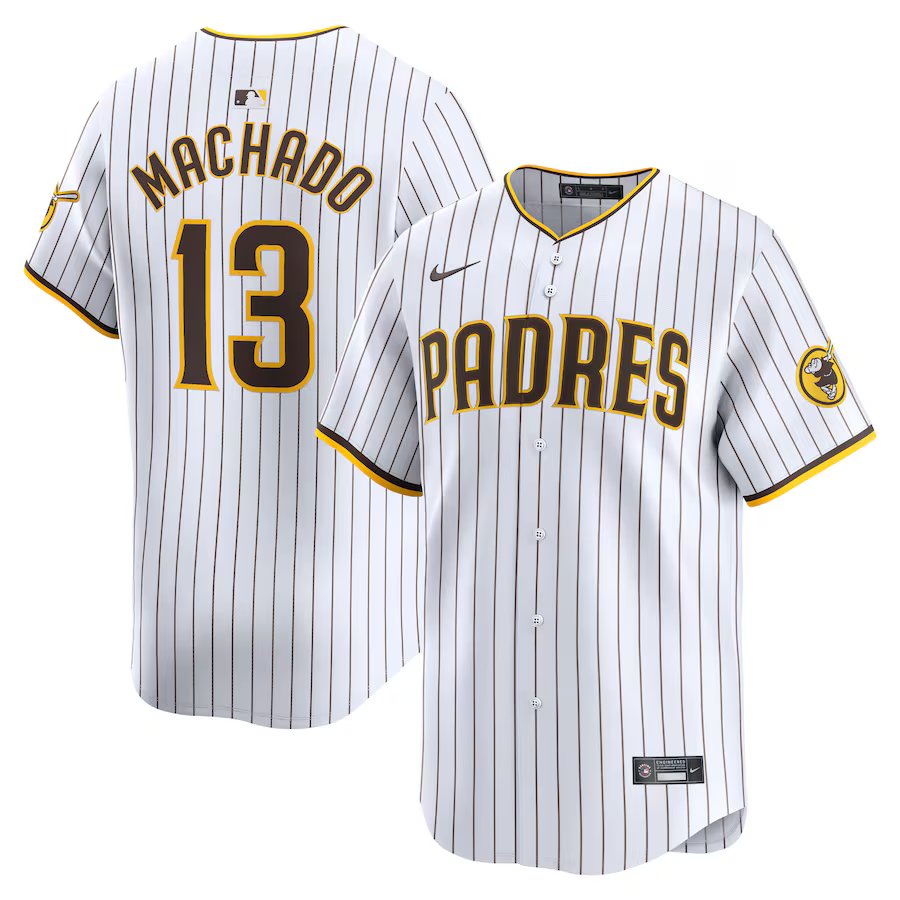 men's & youth Activewear Baseball Uniform 13 Manny Machado Jerseys White Home Limited Player Shirt