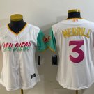women's Activewear Baseball Uniform 3 Jackson Merrill Jerseys White 2022 City Connect lady Shirt