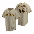 men's & youth Activewear Baseball Uniform 44 Joe Musgrove Jerseys Tan Alternate Player Game Shirt