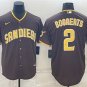 men's & youth Activewear Baseball Uniform 2 Xander Bogaerts Jerseys Brown Away Limited Player Shirt