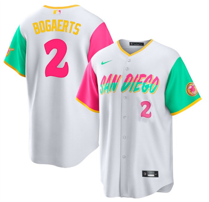 men's & youth Activewear Baseball Uniform 2 Xander Bogaerts Jerseys White 2022 City Connect Shirt