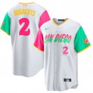 men's & youth Activewear Baseball Uniform 2 Xander Bogaerts Jerseys White 2022 City Connect Shirt