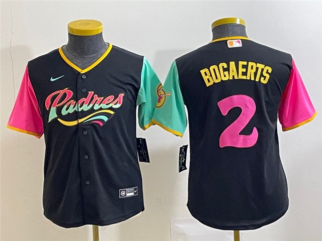 women's Activewear Baseball Uniform 2 Xander Bogaerts Jerseys Black 2022 City Connect lady Shirt