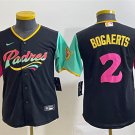women's Activewear Baseball Uniform 2 Xander Bogaerts Jerseys Black 2022 City Connect lady Shirt