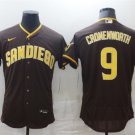 men's & youth Activewear Baseball Uniform 9 Jake Cronenworth Jerseys Brown Away Player Elite Shirt