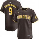 men's & youth Activewear Baseball Uniform 9 Jake Cronenworth Jerseys Brown Away Limited Player Shirt