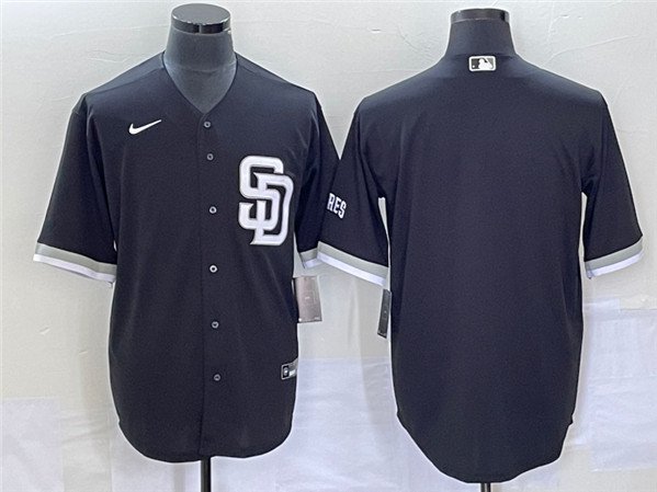 men's & youth Activewear Baseball San Diego Padres Uniform Blank Jerseys Black CoolBase Shirt