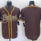 men's & youth Activewear Baseball San Diego Padres Uniform Blank Jerseys Brown CoolBase Shirt