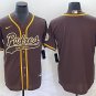 men's & youth Activewear Baseball San Diego Padres Uniform Blank Jerseys Brown CoolBase Shirt