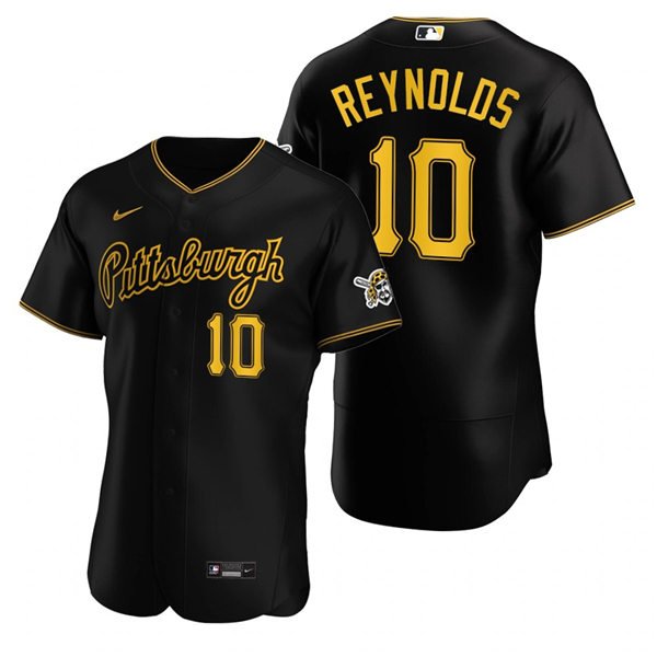 men's & youth Baseball Team Uniform 10 Bryan Reynolds Jerseys Black Alternate Player Elite Shirt