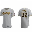 men's & youth Baseball Team Uniform 32 Henry Davis Jerseys Gray Road Player Elite Shirt