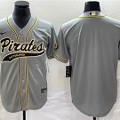 men's & youth Baseball Pittsburgh Pirates Uniform Blank Jerseys Gray CoolBase Player Shirt