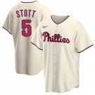 men's & youth Baseball Team Uniform 5 Bryson Stott Jerseys Cream Alternate Player Game Shirt
