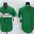 men's & youth Baseball Philadelphia Phillies Uniform Blank Jerseys St. Patrick Green CoolBase Shirt
