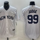 men's & youth Baseball NYY Team Uniform 99 Aaron Judge Jerseys White Home Limited Player Shirt